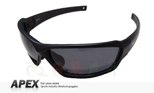 【【蘋果戶外】】APEX J86 黑 台製 polarized 抗UV400 寶麗來鏡片 近視運動眼鏡 太陽眼鏡 偏光鏡 可加購近視鏡框 附原廠盒、擦拭布(袋)