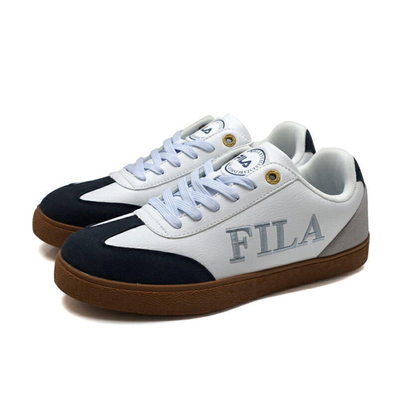 FILA Emblem 復古德訓鞋 板鞋 男款 白灰/藍 1-C942Y-133 no397