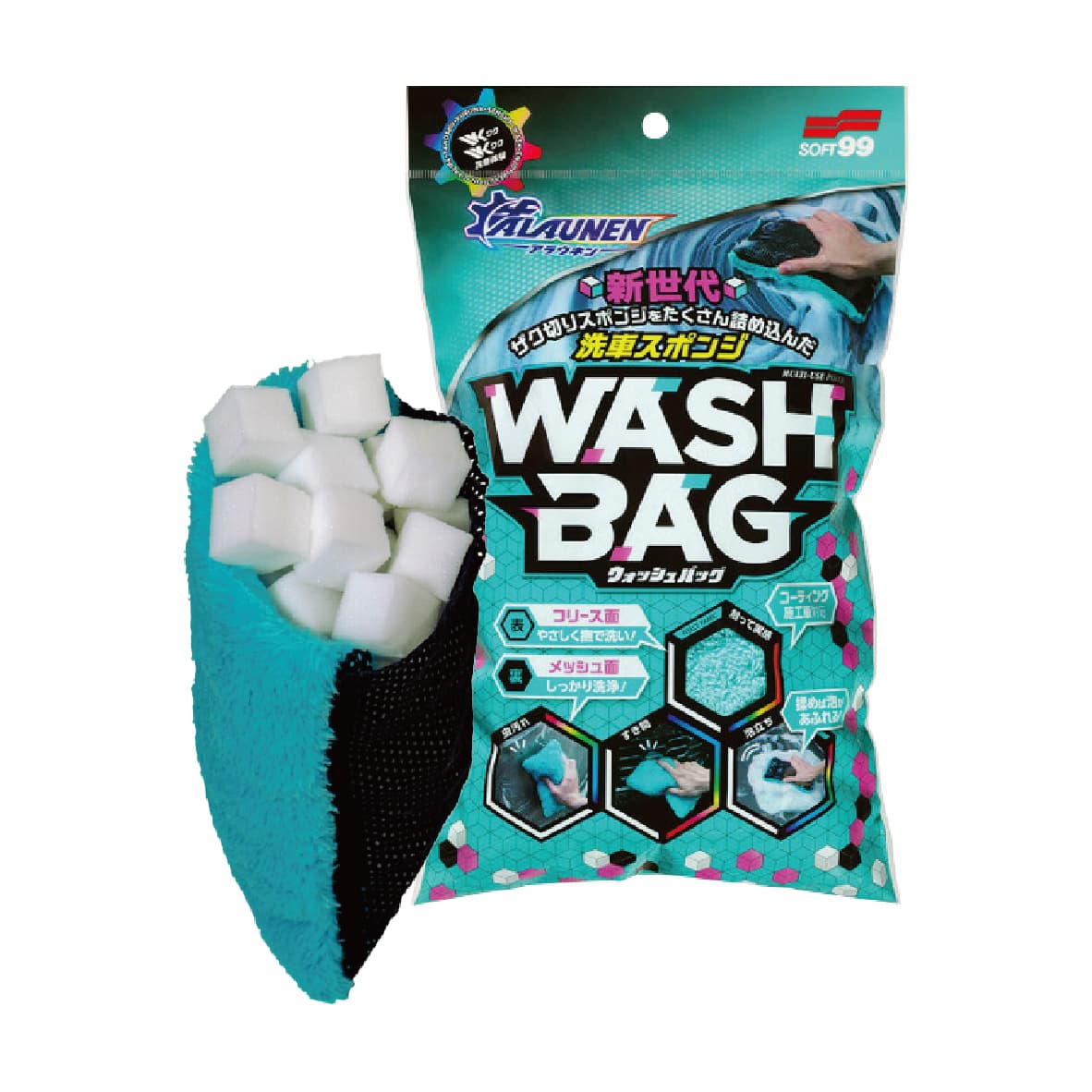 真便宜 SOFT99 S481 ALAUNEN 有機海綿(洗車海棉)