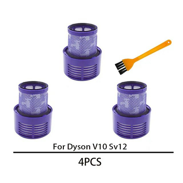【日本代購】可清洗大型過濾器裝置適用於Dyson V10 Sv12 Cyclone Animal Absolute Total Clean 無線吸塵器，更換過濾器
