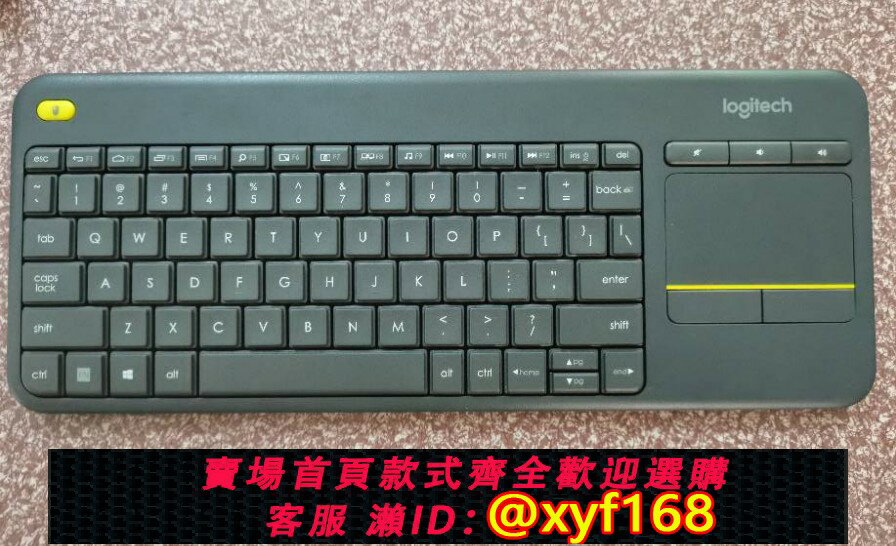 {保固一年 可打統編}羅技K400plus觸控面板無線觸控鍵盤客廳沙發安卓智慧電視機iptv