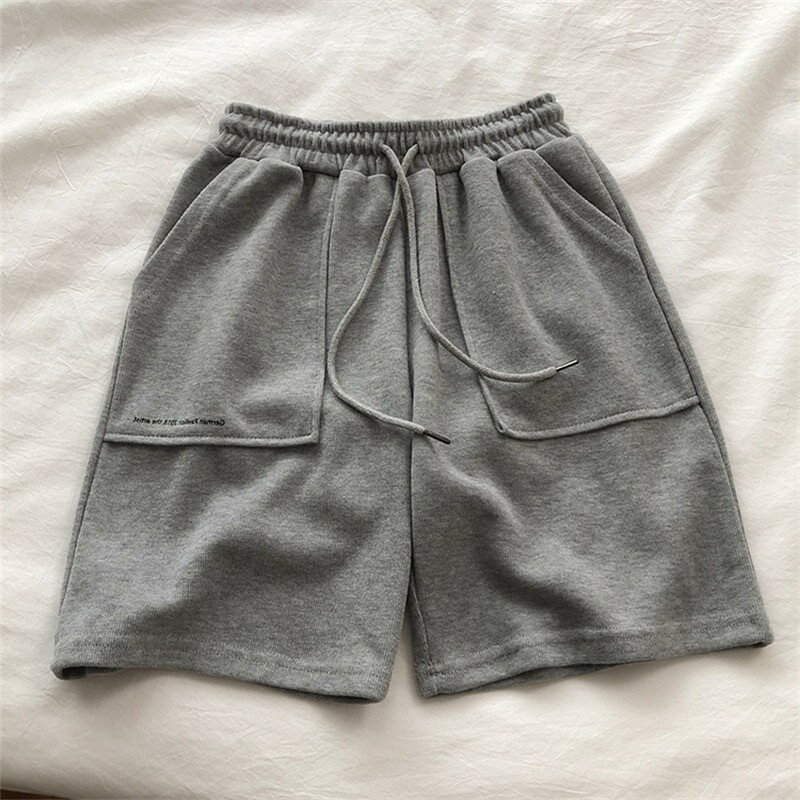 運動褲女新款夏季高腰闊腿五分短褲休閑居家直筒睡褲ins超火 2