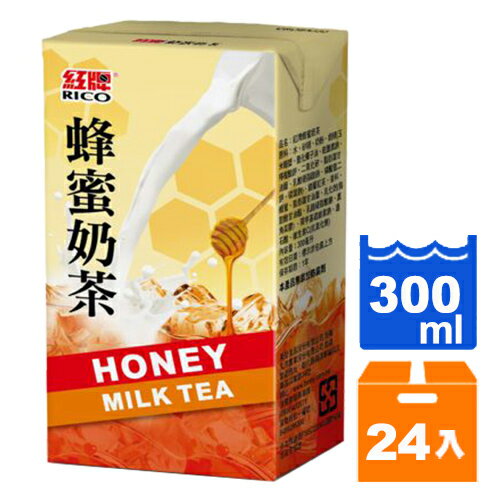 紅牌 蜂蜜奶茶(鋁箔包) 300ml (24入)/箱【康鄰超市】