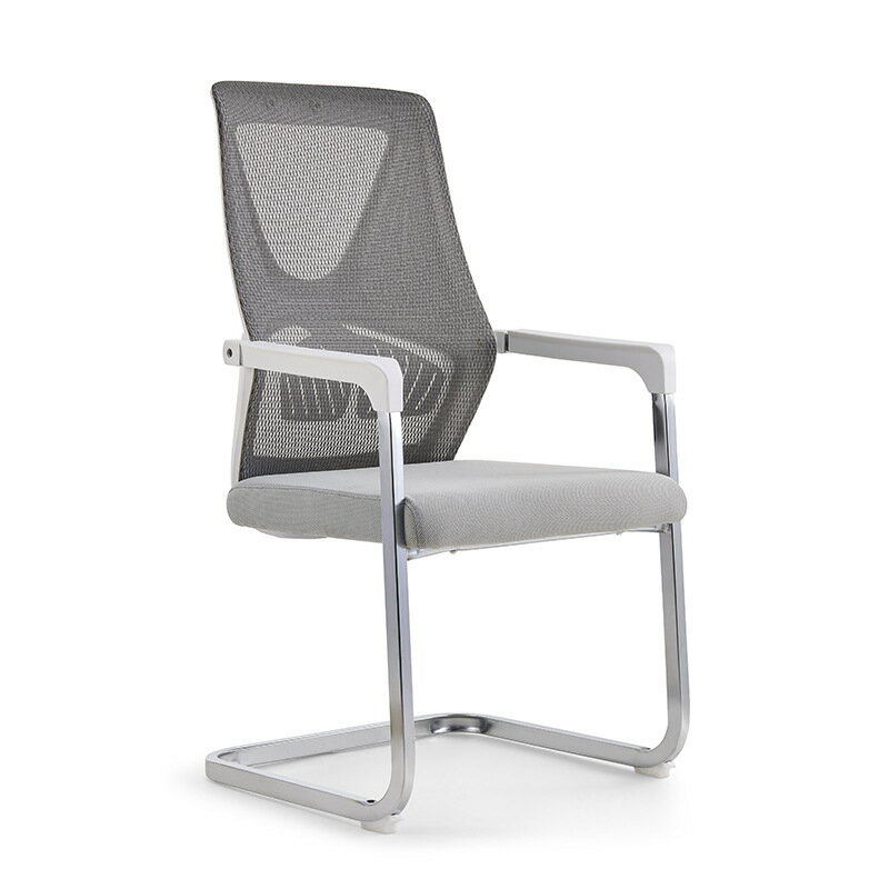 電腦椅 會議室辦公椅網布會議椅子弓形靠椅家用電腦椅帶扶手靠椅