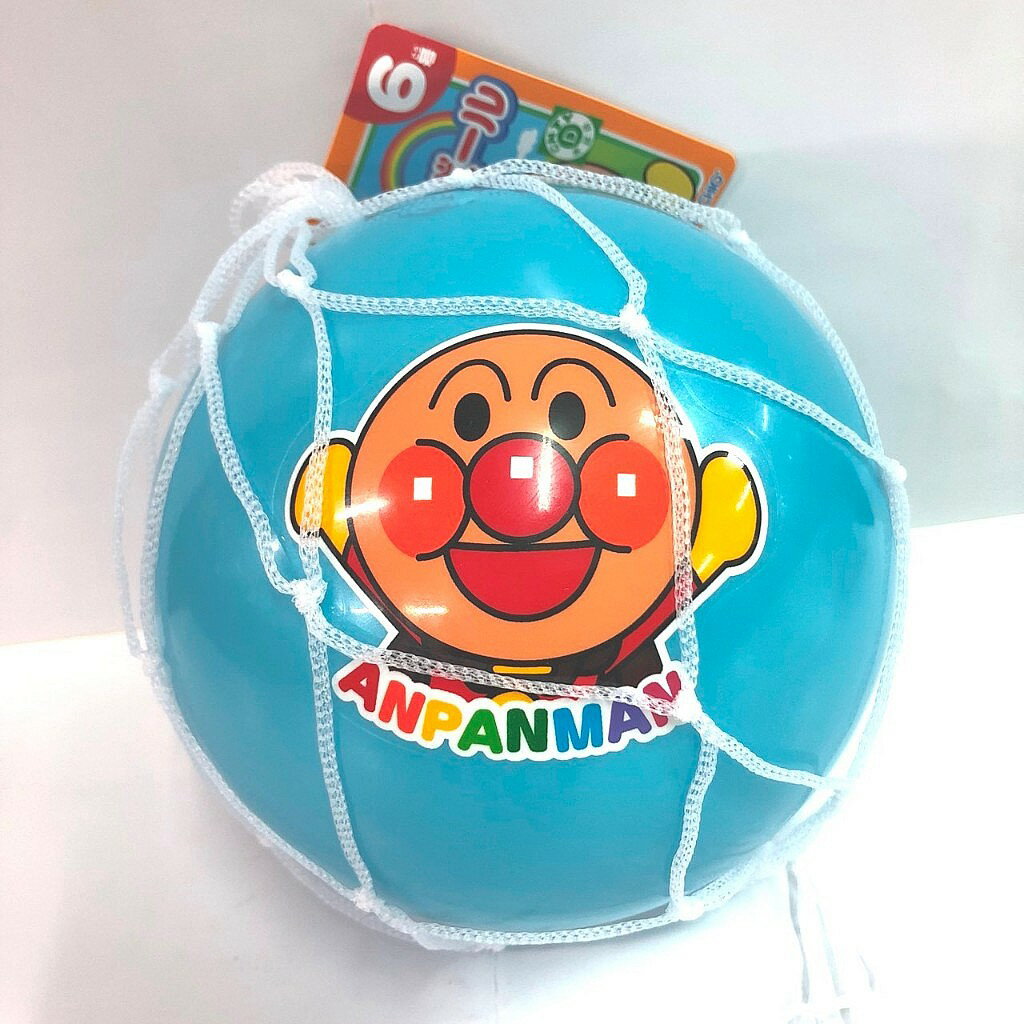 真愛日本 塑膠球 皮球 彈力球 6號 藍 麵包超人 球 親子遊戲 兒童玩具 st安全玩具