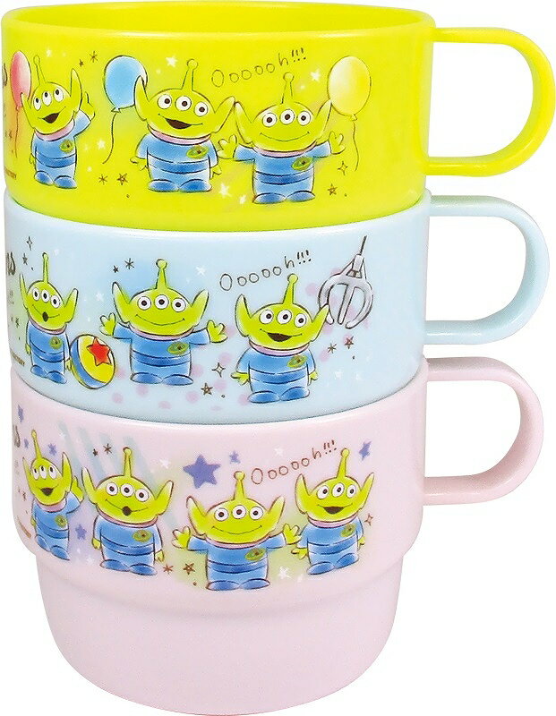 三眼怪 杯子 水杯 三入 漱口杯 茶杯 湯杯 湯碗 兒童 玩具總動員 迪士尼 正版 授權 J00014432