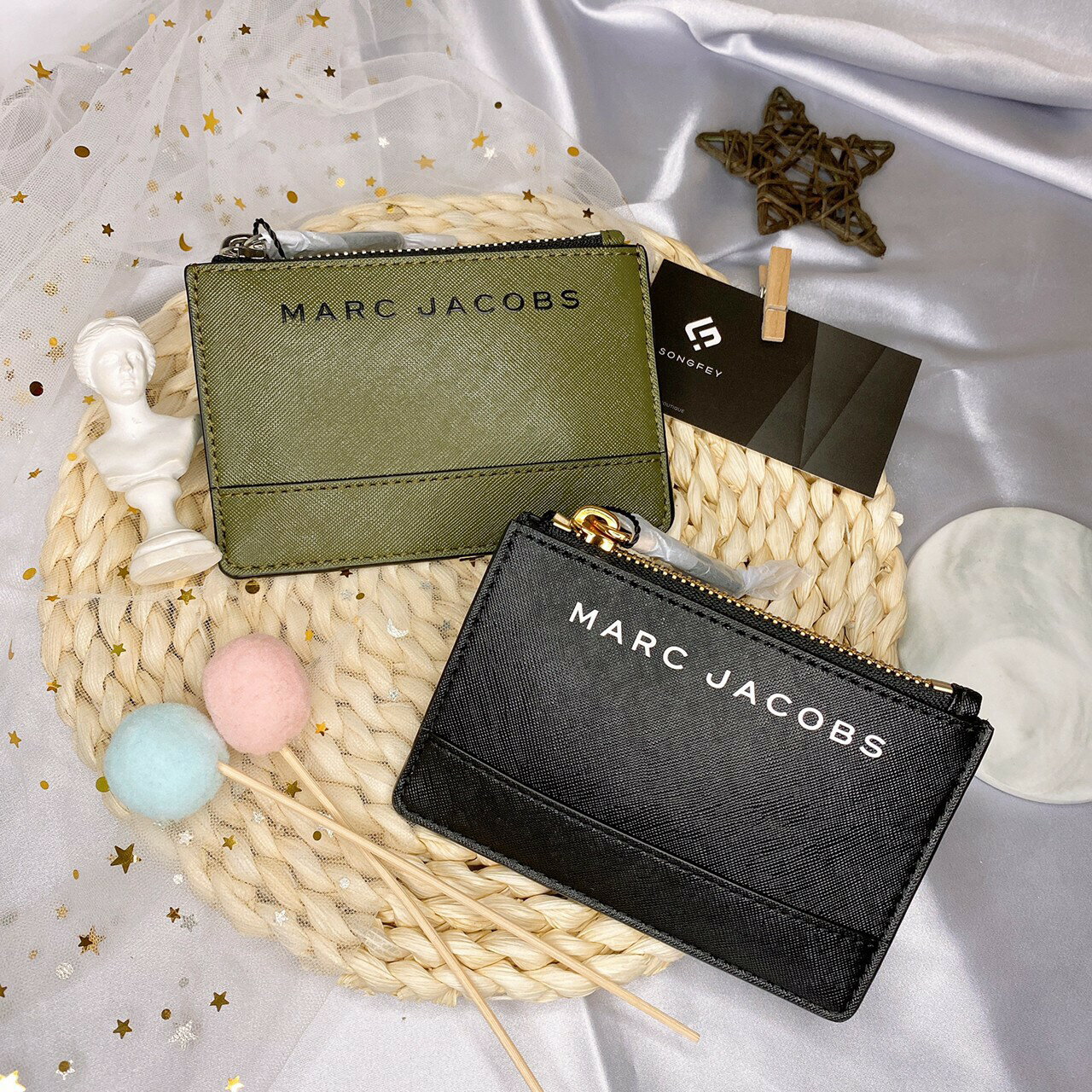 美國代購 台灣現貨 MARC JACOBS 卡片零錢包 鑰匙圈零錢包【APP下單跨店最高20%點數】