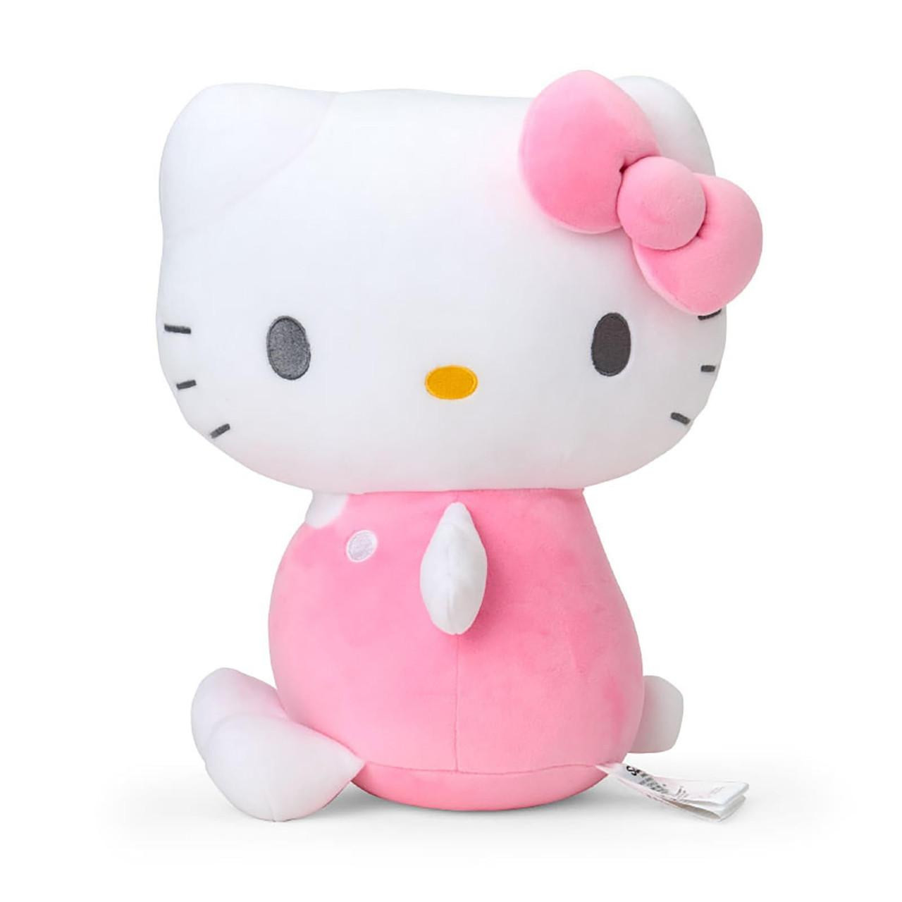 【震撼精品百貨】Hello Kitty 凱蒂貓~日本SANRIO三麗鷗 KITTY絨毛玩偶安全帶靠墊-側坐款*47438