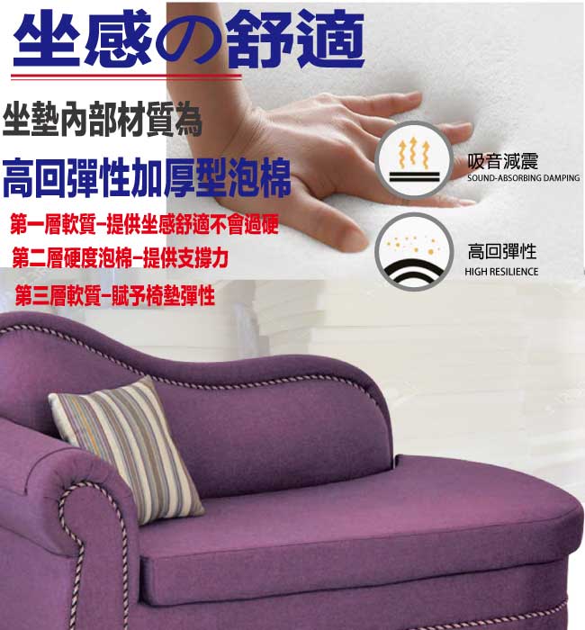 【綠家居】普可典雅風棉麻布貴妃椅(二色可選＋左＆右二向扶手可選) 3