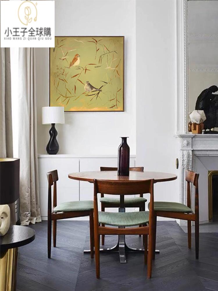 【公司貨免運速發】開發票 掛畫 軟裝 裝飾 客製中古餐廳高端裝飾畫法式中國風玄關柜入戶正對門掛畫客廳餐邊柜工作室掛畫 公司掛畫 裝飾 日本藝術作品