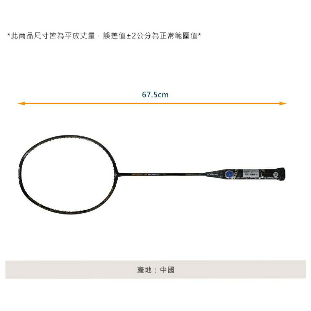 MIZUNO FORTIUS 50 SPIRIT 羽球拍(免運 空拍 含拍袋「73MTB15001」≡排汗專家≡ 6
