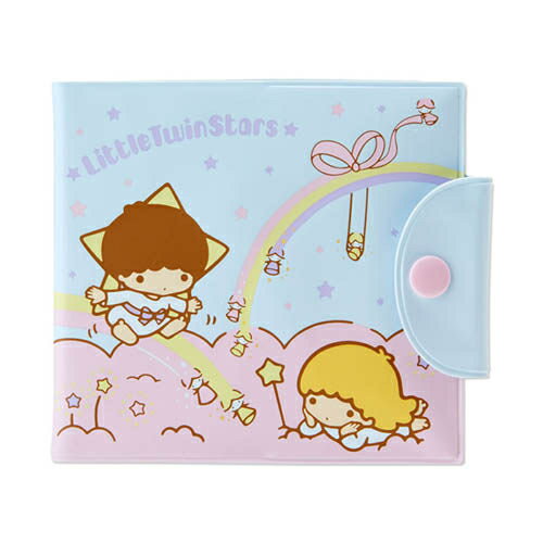 【震撼精品百貨】Little Twin Stars KiKi&LaLa 雙子星 StarspVC卡片收納夾(彩虹流星) 震撼日式精品百貨