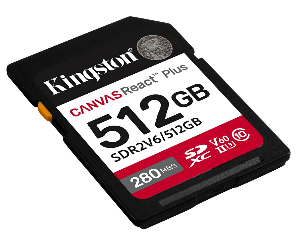 KINGSTON 512G 512GB SD SDXC Canvas React Plus V60 280MB/s SDR2V6/512GB UHSII 金士頓 記憶卡｜APP賺6%點數回饋 2