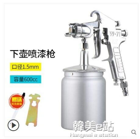 噴漆器藤原w-71氣動噴漆槍汽車鈑金傢俱乳膠漆噴漆槍噴塗工具油漆噴槍 雙11全館免運