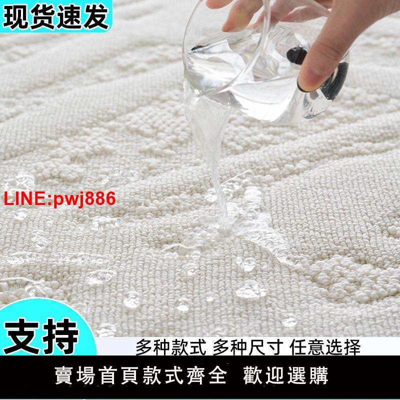 {臺灣公司 可開發票}新升級防水抗汙客廳地毯!秋冬法式奶油風輕奢高級2023新款地毯