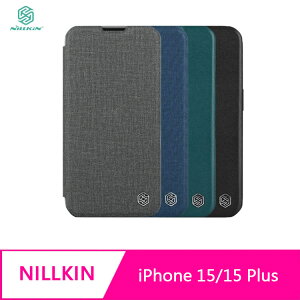 NILLKIN Apple iPhone 15/15 Plus 秦系列 Pro 皮套(素皮/布紋款) 鏡頭保護【APP下單最高22%點數回饋】
