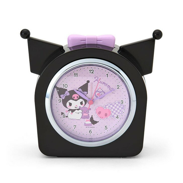 【震撼精品百貨】酷洛米_Kuromi~Sanrio 日本SANRIO三麗鷗 酷洛米靜音秒針鬧鐘-BAKU*30672