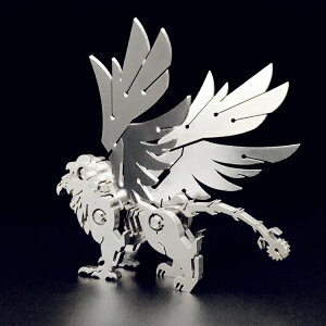 鋼魔獸3d立體金屬模型獅鷲機械組裝不銹鋼拼裝手工拼圖高難度玩具