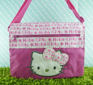 【震撼精品百貨】Hello Kitty 凱蒂貓 側背袋 粉緞帶【共1款】 震撼日式精品百貨