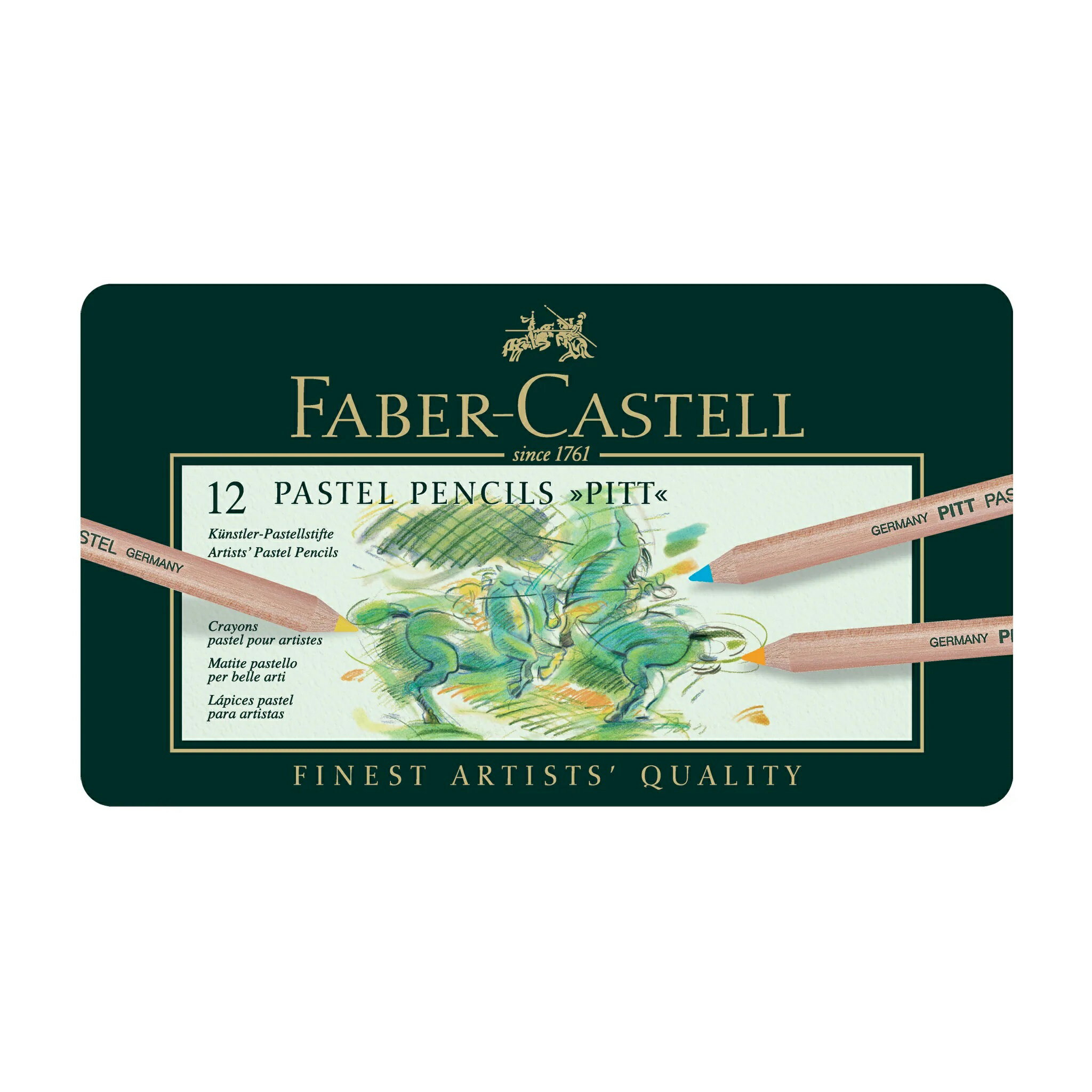 Faber-Castell Pitt 4.3㎜粉彩筆精緻鐵盒裝12色*112112