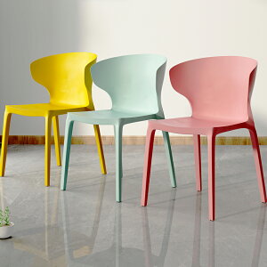 北歐塑料椅子餐椅家用現代簡約靠背書桌用網紅ins餐桌椅化妝凳子