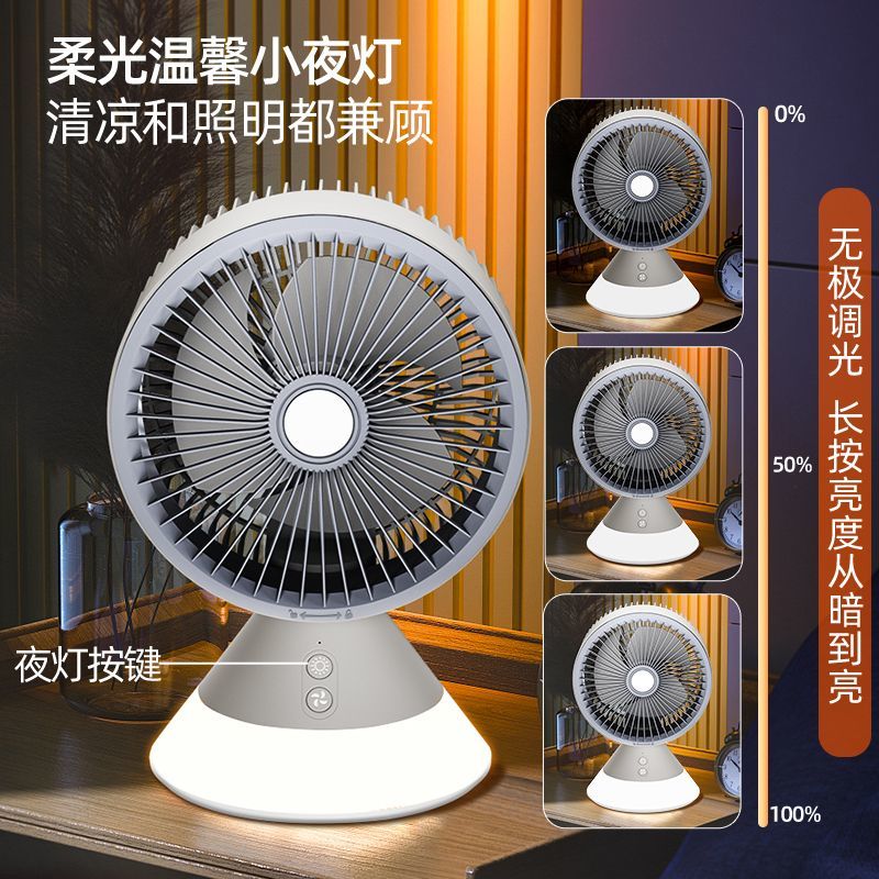 免運 桌面風扇 2025新款空氣循環扇靜音渦輪辦公室小型桌面USB學生宿舍用充電款 快速出貨