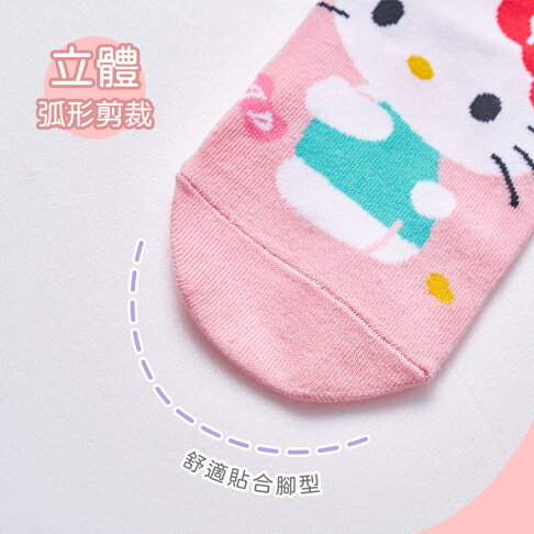 Sanrio 三麗鷗 耀眼系列童襪 兒童短襪 直版襪 酷洛米 大耳狗 布丁狗 帕洽狗 【旺達棉品】PC-A503】 4