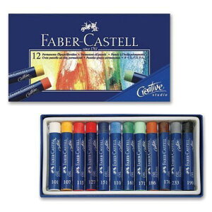 德國輝柏 Faber-Castell 127012 創意工坊油性粉蠟筆 粉彩條 12色組