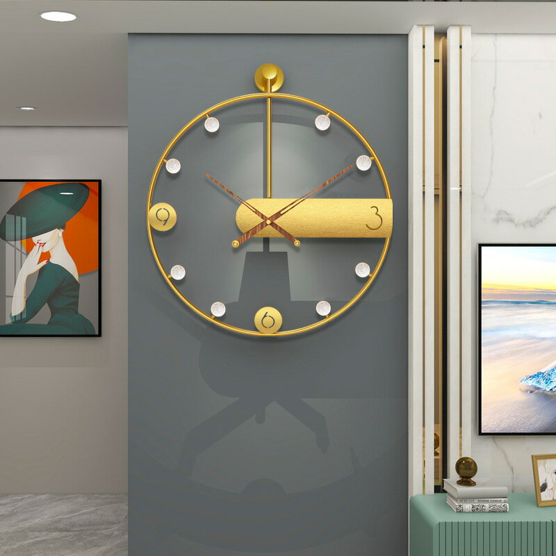 現代簡約鐘表 家用客廳裝飾時鐘西班牙鐵藝時尚創意掛鐘跨境