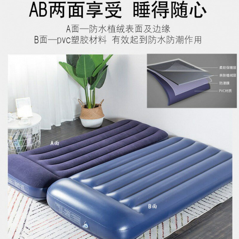 免運 充氣床家用加厚充氣床墊雙人氣墊床單人打地鋪折疊網紅帳篷氣墊