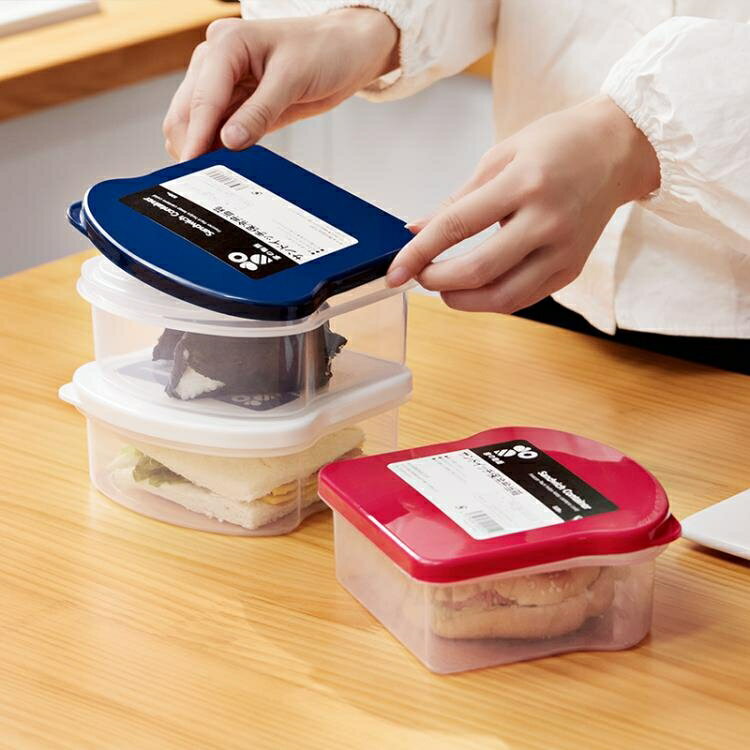 蛋糕盒 日本漢堡三明治便當盒點心包裝盒塑料創意環保食品西點吐司蛋糕盒