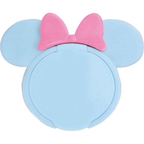 日本 迪士尼 Disney 米妮重覆黏貼濕紙巾專用盒蓋/濕巾蓋-粉x藍★衛立兒生活館★