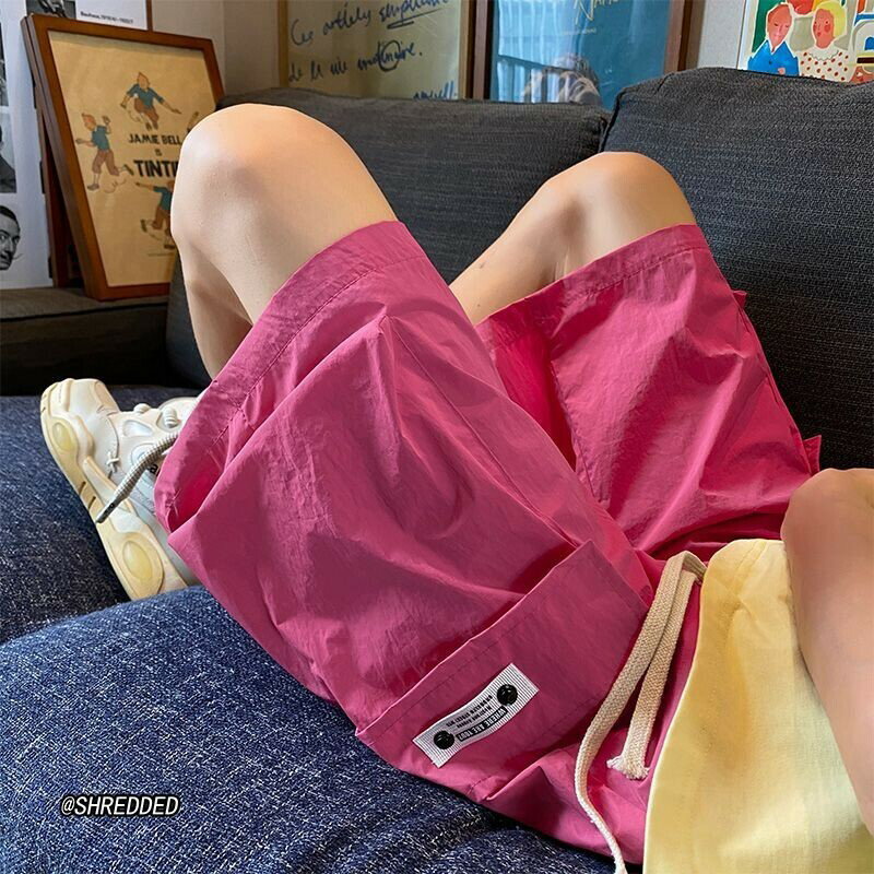 多巴胺工裝褲男|大尺碼45-150公斤男裝短褲|特大碼短褲|夏季薄款褲子|港風運動褲|籃球速幹褲|ins情侶褲|寬鬆短褲