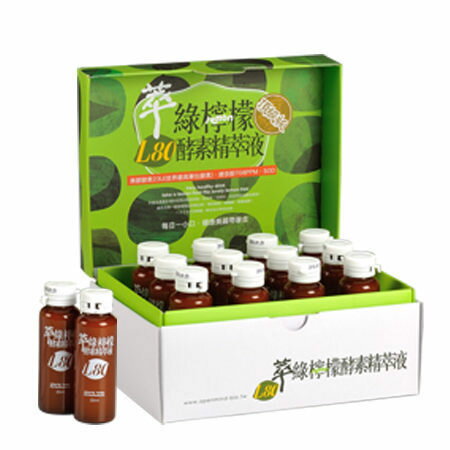 L-80萃綠檸檬代謝酵素精萃液12罐/盒 [橘子藥美麗]