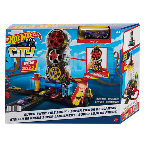 《風火輪Hot Wheels》 城市主題 輪胎店遊戲組 東喬精品百貨