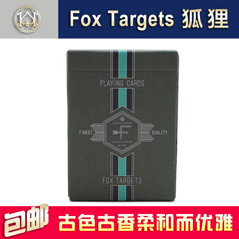 Fox Targets 狐貍 匯奇進口收藏花切撲克牌紙牌卡牌