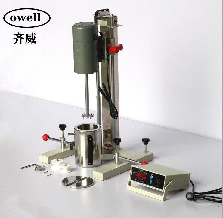 【可開發票】齊威實驗室打小樣FS-400D電動數顯高速變頻攪拌研磨多用分散機
