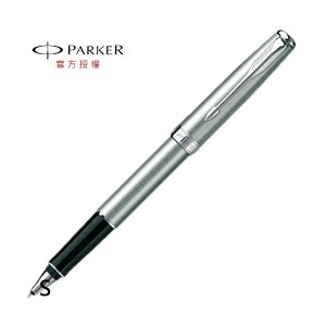PARKER 08 鉻鋼白夾 鋼珠筆