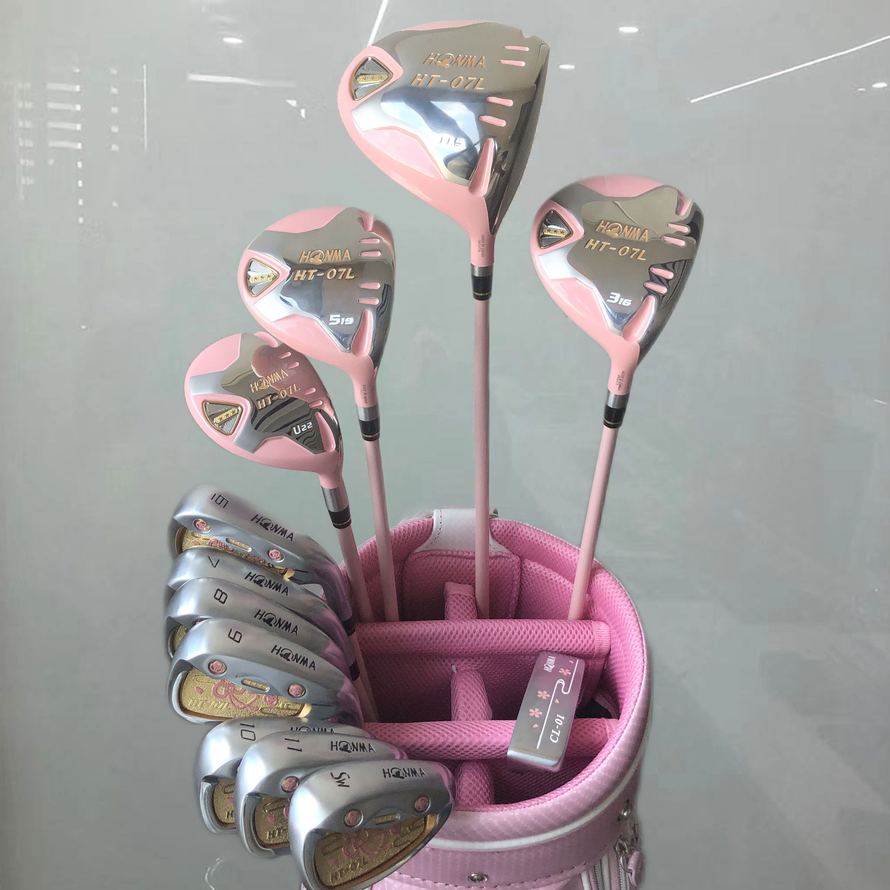 二手高爾夫球桿 HT-07水引之花三星女士套桿碳素桿初中級全套