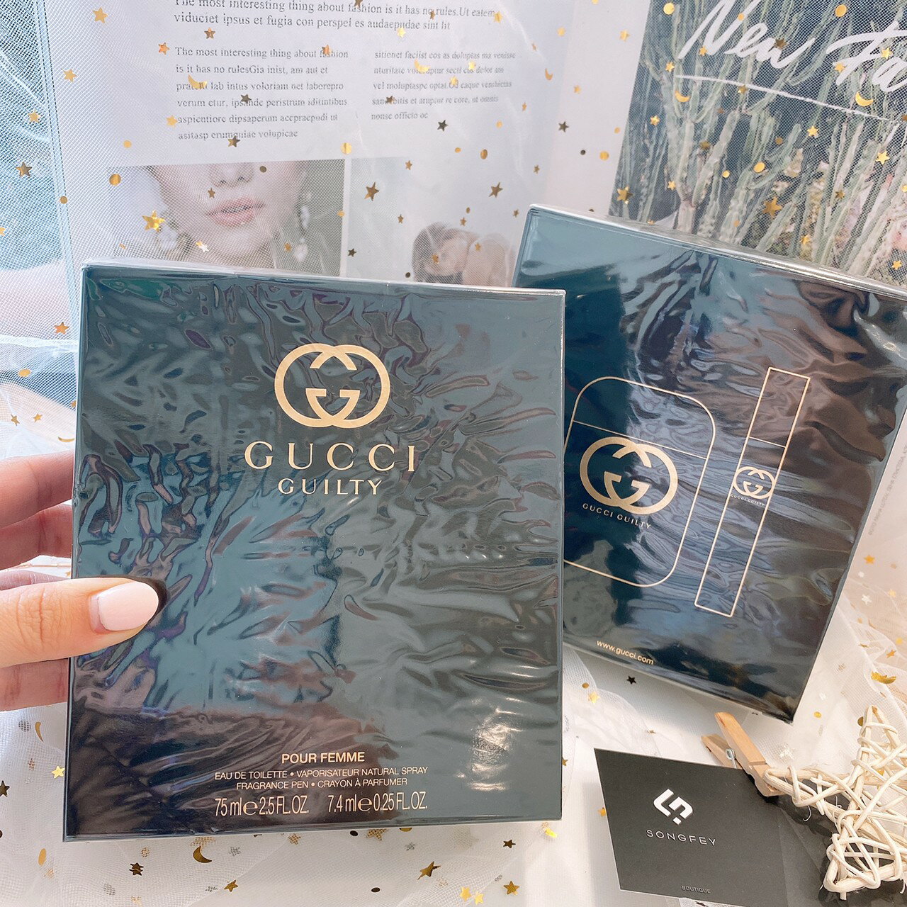 美國代購 臺灣現貨 GUCCI Guilty 罪愛 女性淡香水禮盒 (淡香水75ml+小香7.4ml)【送禮精選★APP下單點數4倍送】