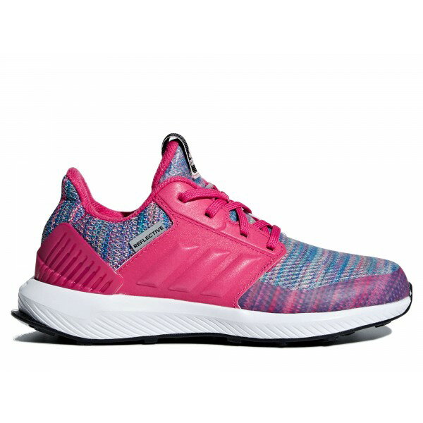 Adidas RapidaRun BTW K 大童 女鞋 慢跑 休閒 輕量 透氣 粉 【運動世界】 AH2603