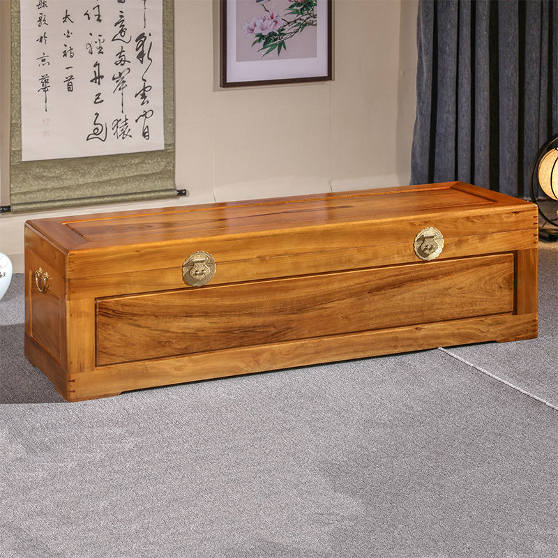 台灣公司貨免運樟木箱香樟木箱子素面平板樟木箱香樟木字畫衣物收納儲物