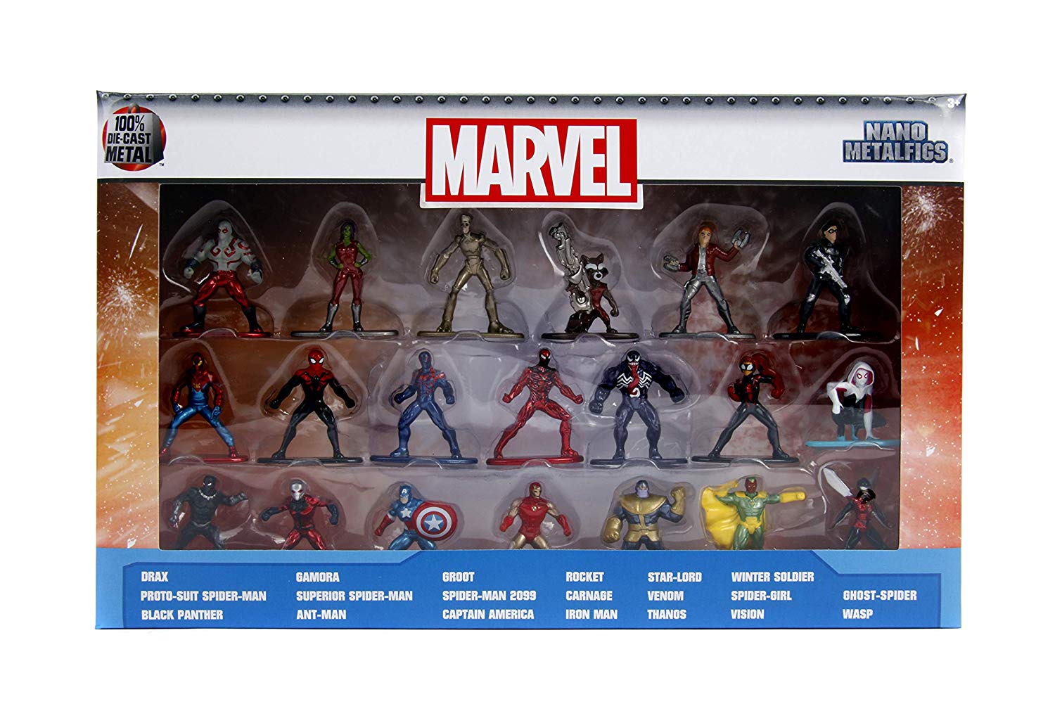 Jada出品 美國現貨 Nano Metalfigs 漫威/DC 手辦人偶合金模型