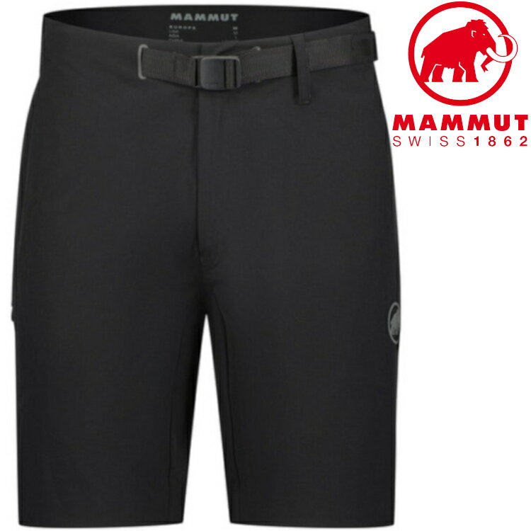 Mammut 長毛象 Trekkers 3.0 Shorts AF 男款 健行軟殼短褲 亞版 1023-00473 0001 黑色