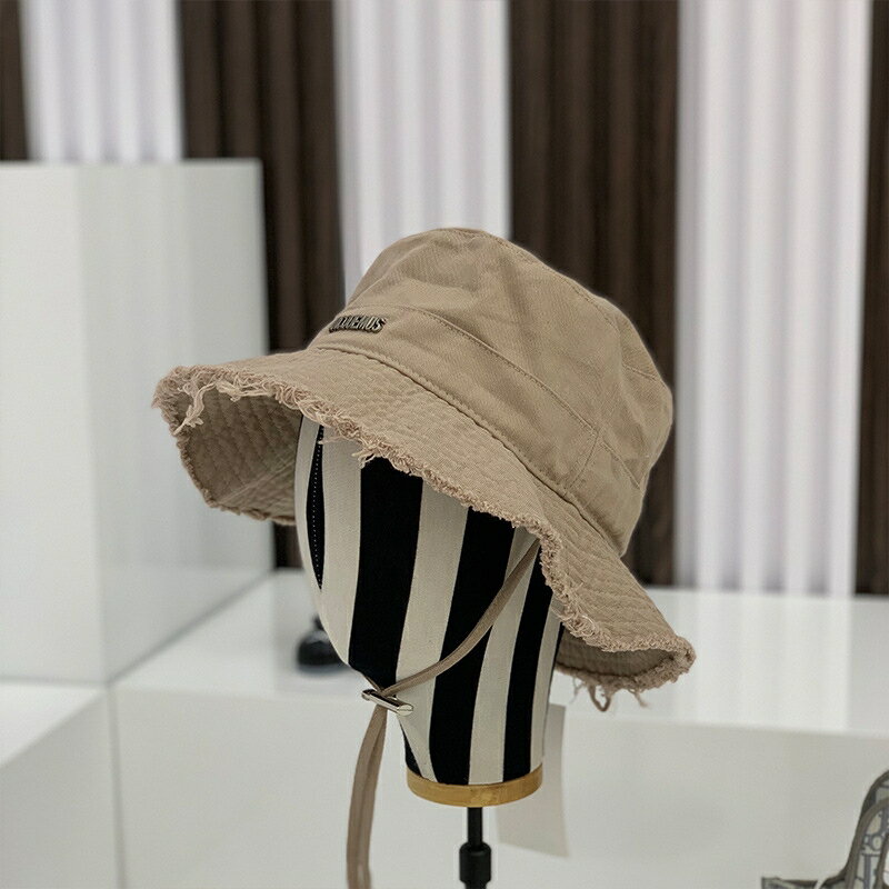 夏新品英文漁夫帽 刺繡元素潮流旅行帽 個性成人時尚大簷帽子9