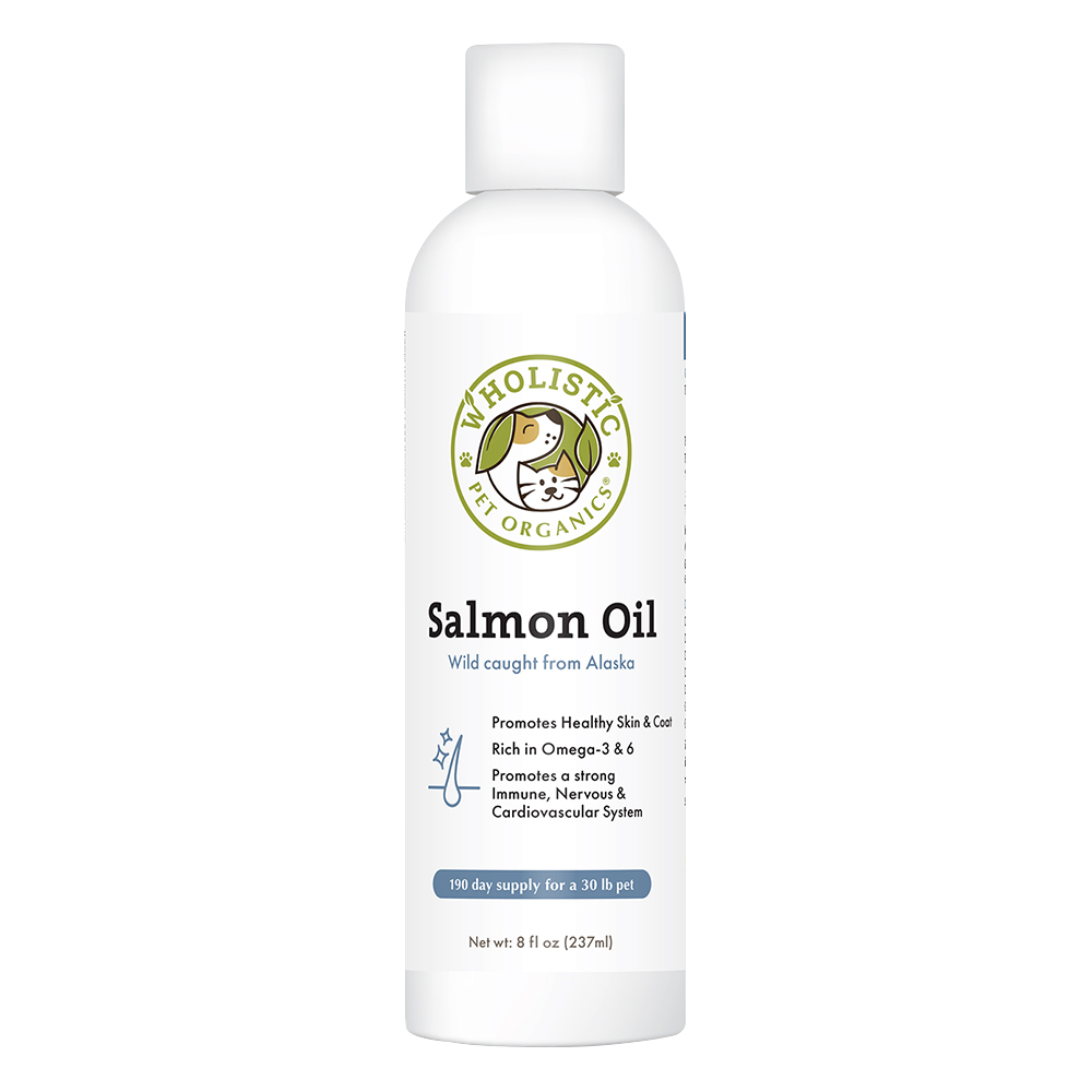 【Wholistic Pet Organics 護你姿】野生深海鮭魚油 全齡犬貓 寵物保健 維持心血管健康 使毛髮濃密亮麗有光采_8oz