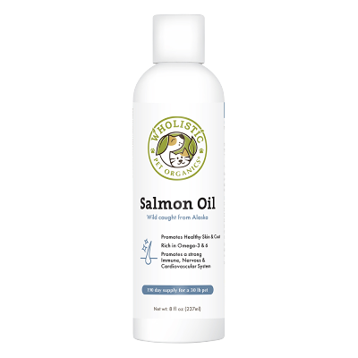 【Wholistic Pet Organics 護你姿】野生深海鮭魚油 全齡犬貓 寵物保健 維持心血管健康 使毛髮濃密亮麗有光采_8oz