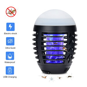 家用戶外電擊滅蚊燈光波誘蚊 usb充電插電兩用超靜音驅蚊燈