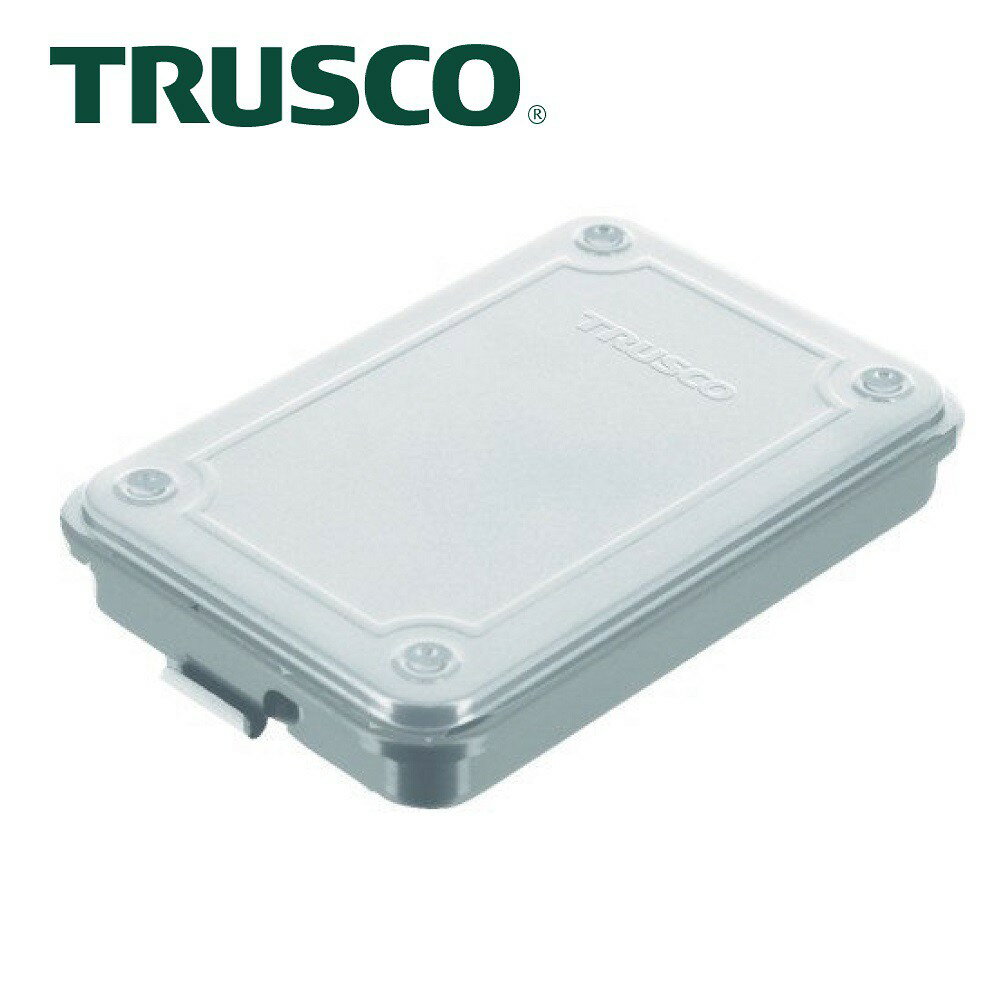 【Trusco】上掀式收納盒（薄型）-鐵灰 T-15SV