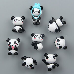 萌物可愛卡通熊貓冰箱貼磁性貼磁鐵磁扣吸鐵石